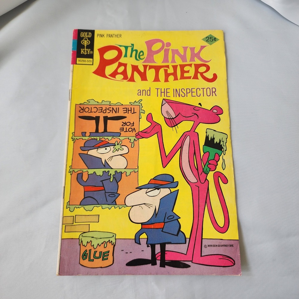 Vintage Pink Panther and The Inspector #28 Comic Book 1971 Gold Key Comic FN B&B